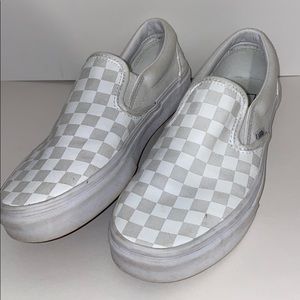 white checkered vans